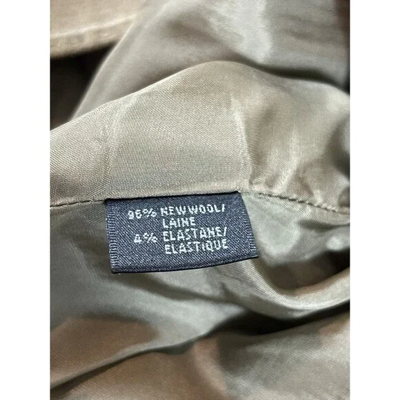 Lafayette 148 Wool Blazer Womens 16 Brown Pinstripe Career Office Long Line - Picture 7 of 13